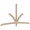 Ekena Millwork Davenport Smooth Timber Gable Bracket, Douglas Fir, 96"W x 48"H x 1 1/2"D x 3 1/2"F, 12/12 Pitch GBW096X48X0204DAV00SDF - alternate 2